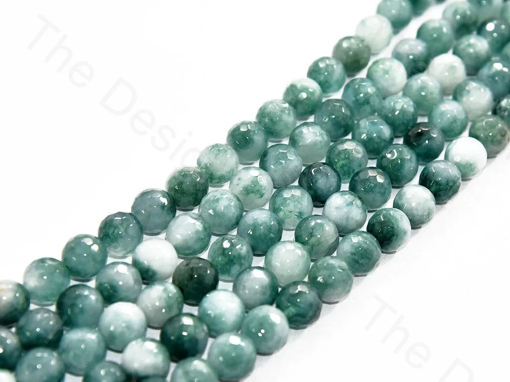 10 mm Mixed White Green Jade Quartz Semi Precious Stones