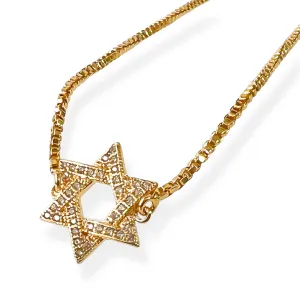 18K Gold Filled Star Of David Bracelet