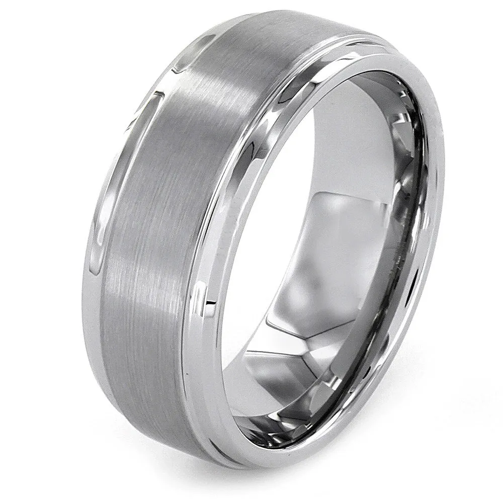 8mm Textured Tungsten Carbide