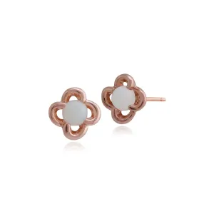 9 karat Rose Gold Opal Ohrstecker Ohrringe