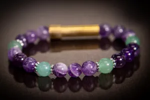 Amethyst and Aventurine Healing Bracelet for Hair Fur or Ash