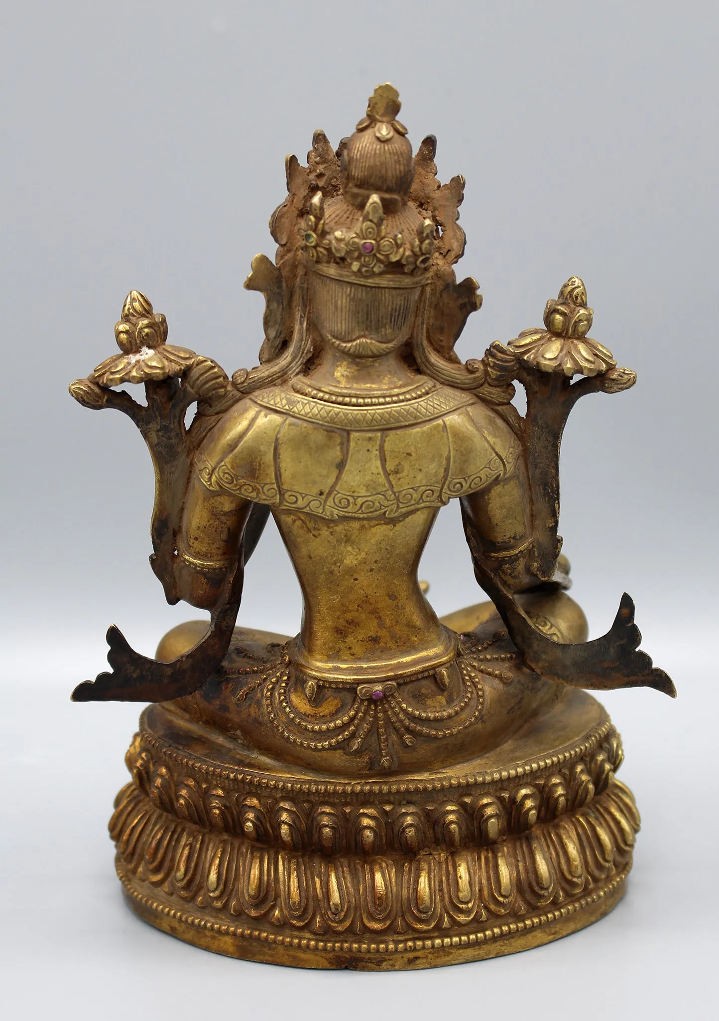 Antique Tibetan Deities Green Tara Statue