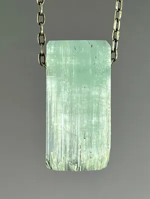 Aquamarine Crystal Necklace