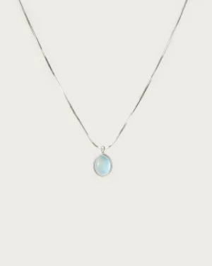 Aquamarine Stone Necklace