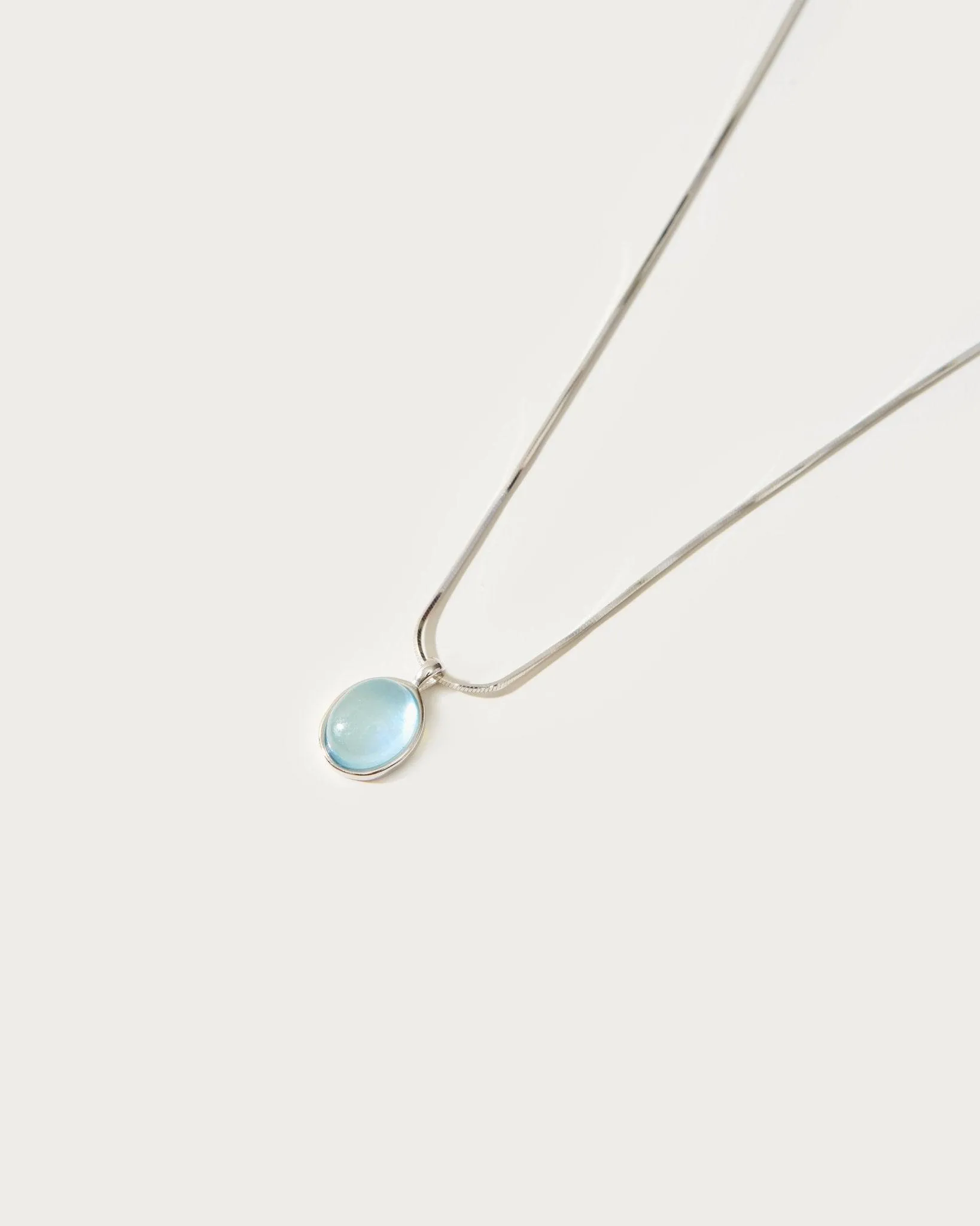 Aquamarine Stone Necklace