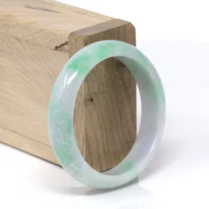 Baikalla™ "Classic Bangle" Genuine Burmese High Quality Jadeite Jade Bangle Bracelet (53.1mm)#142