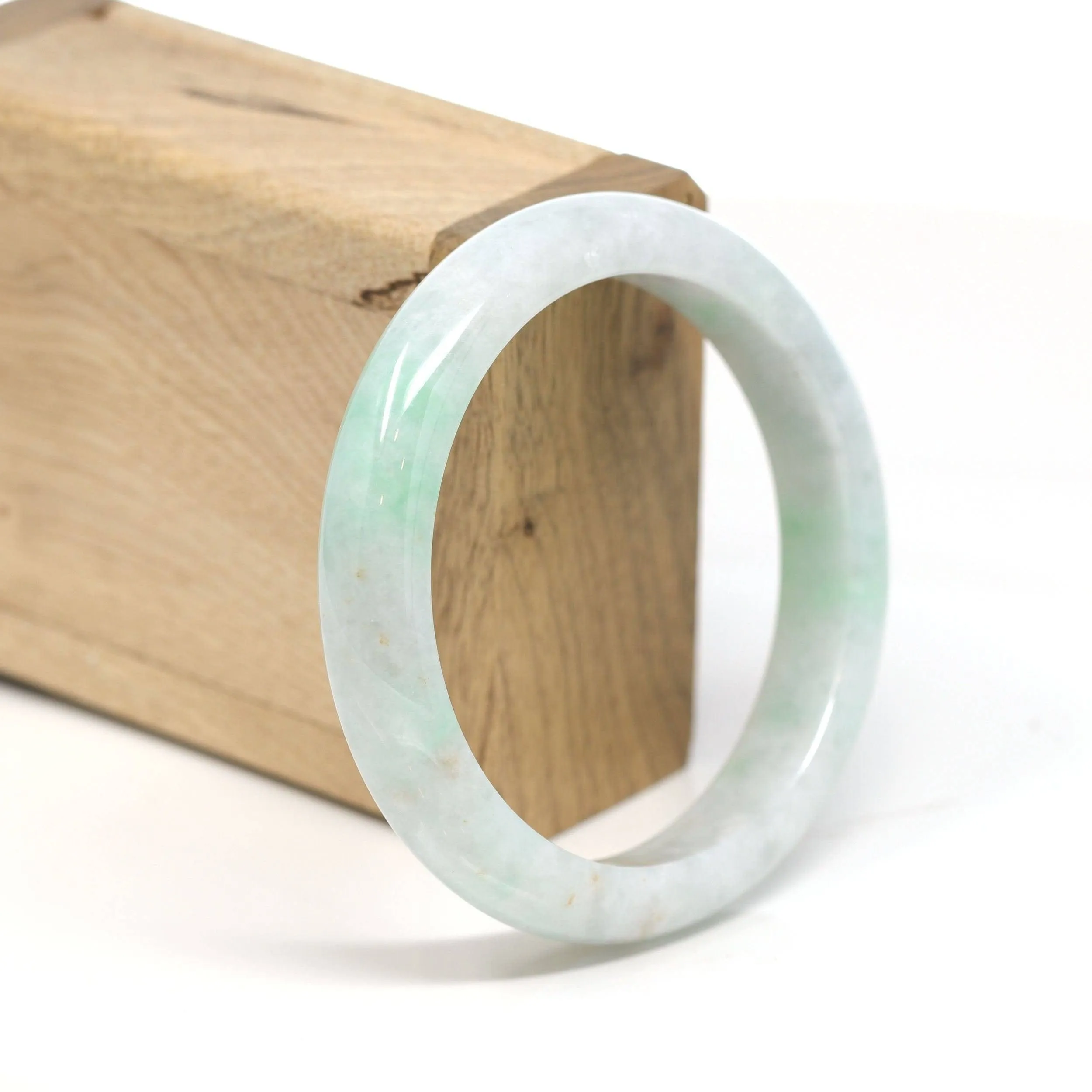 Baikalla™ "Classic Bangle" Genuine Burmese Jadeite Jade Bangle Bracelet ( 58.9 mm ) SZS1025)