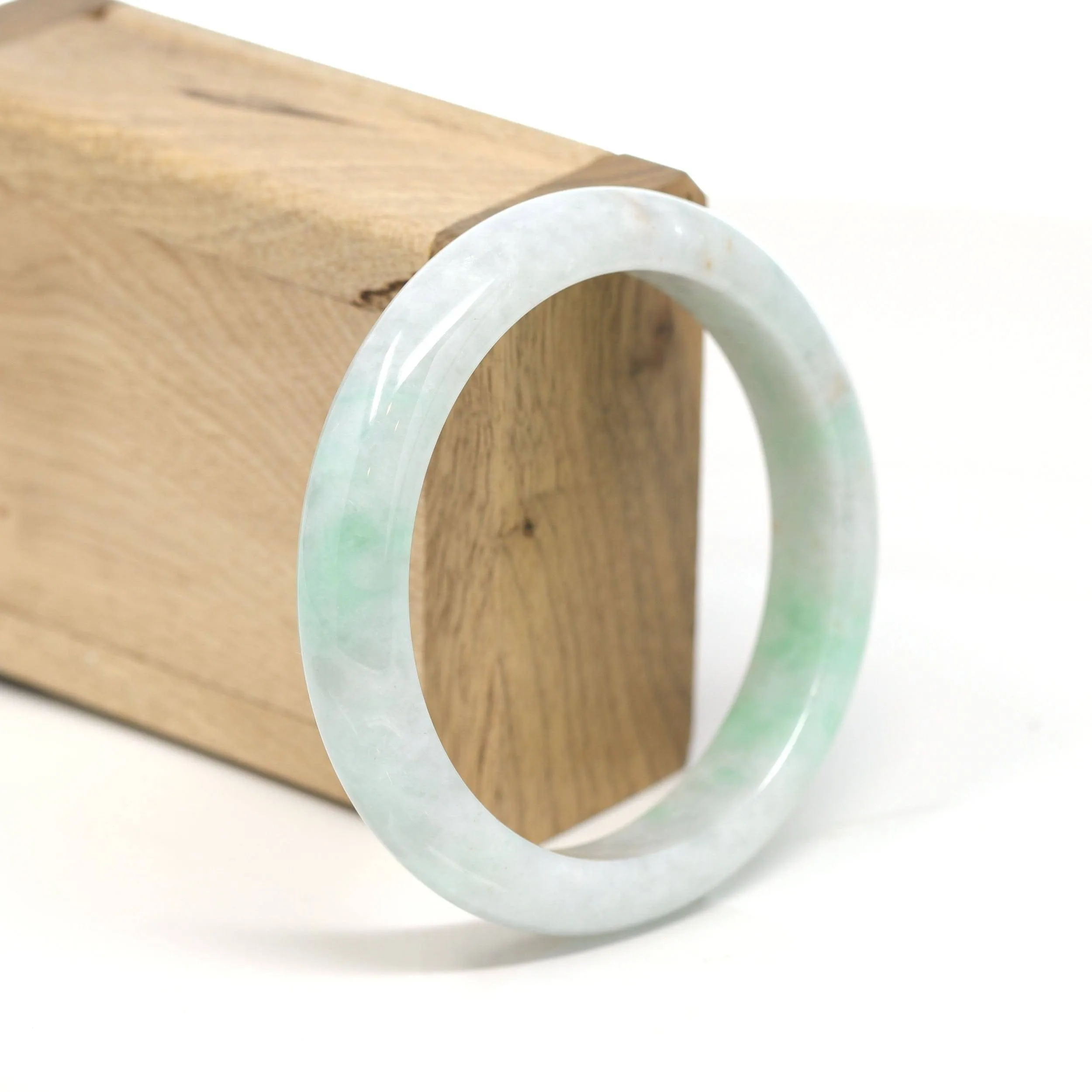 Baikalla™ "Classic Bangle" Genuine Burmese Jadeite Jade Bangle Bracelet ( 58.9 mm ) SZS1025)