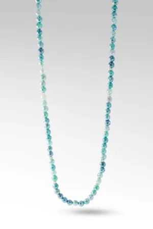 Beaded Celestial Green Agate Necklace™ in Watermark