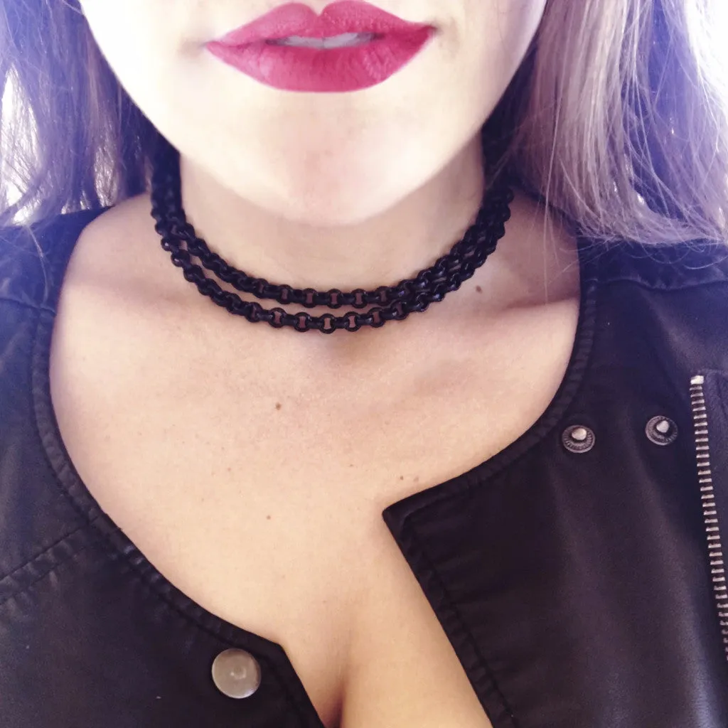 Black Water Choker Necklace