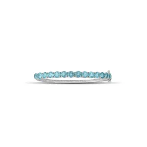 Blue Topaz Fashion Bangle in Sterling Silver