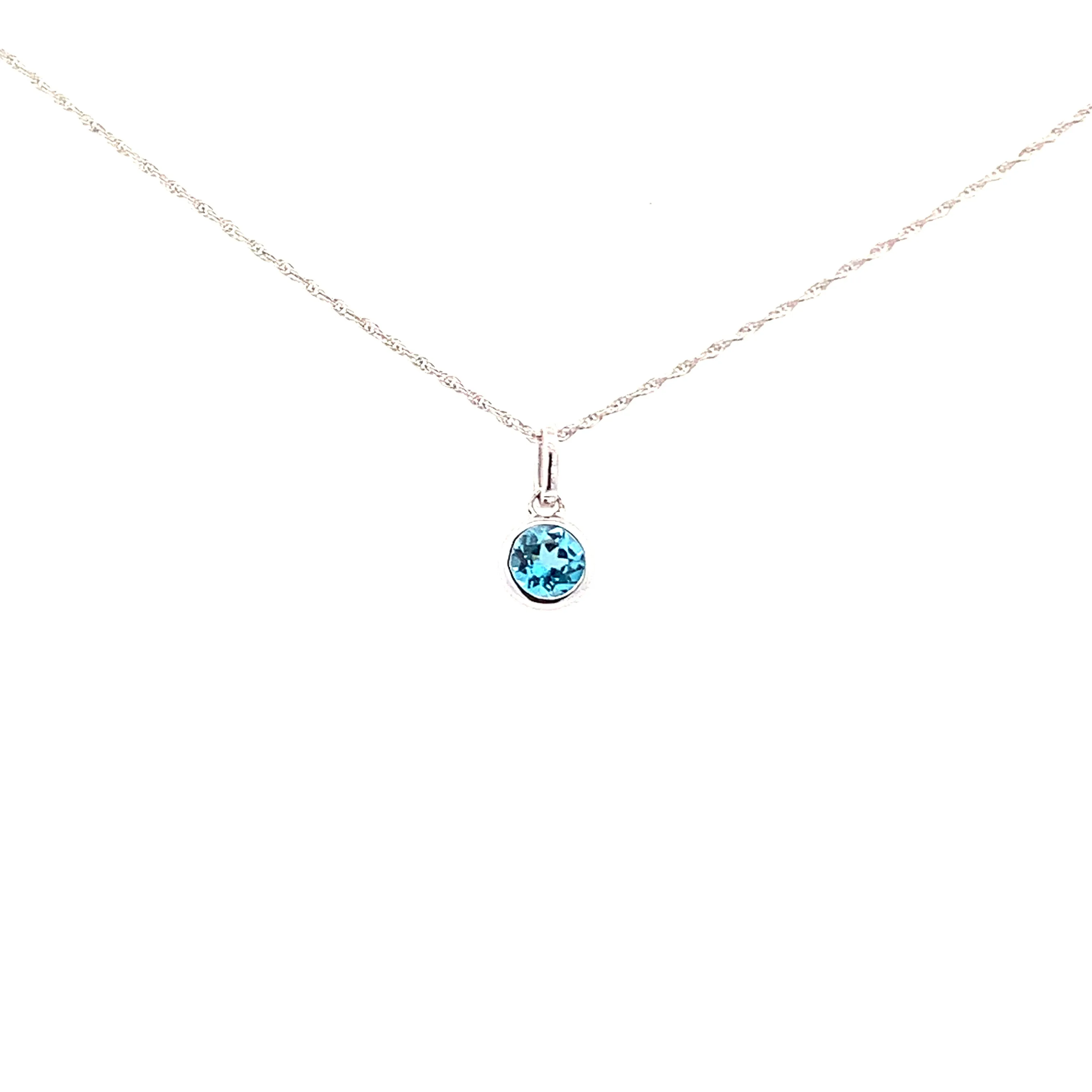 Blue Topaz Necklace