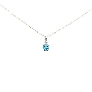 Blue Topaz Necklace