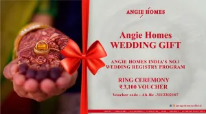 Book Online Ring Ceremony Gift Voucher with AngieHomes