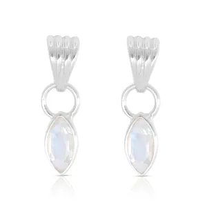 Camille Moonstone Silver Earrings