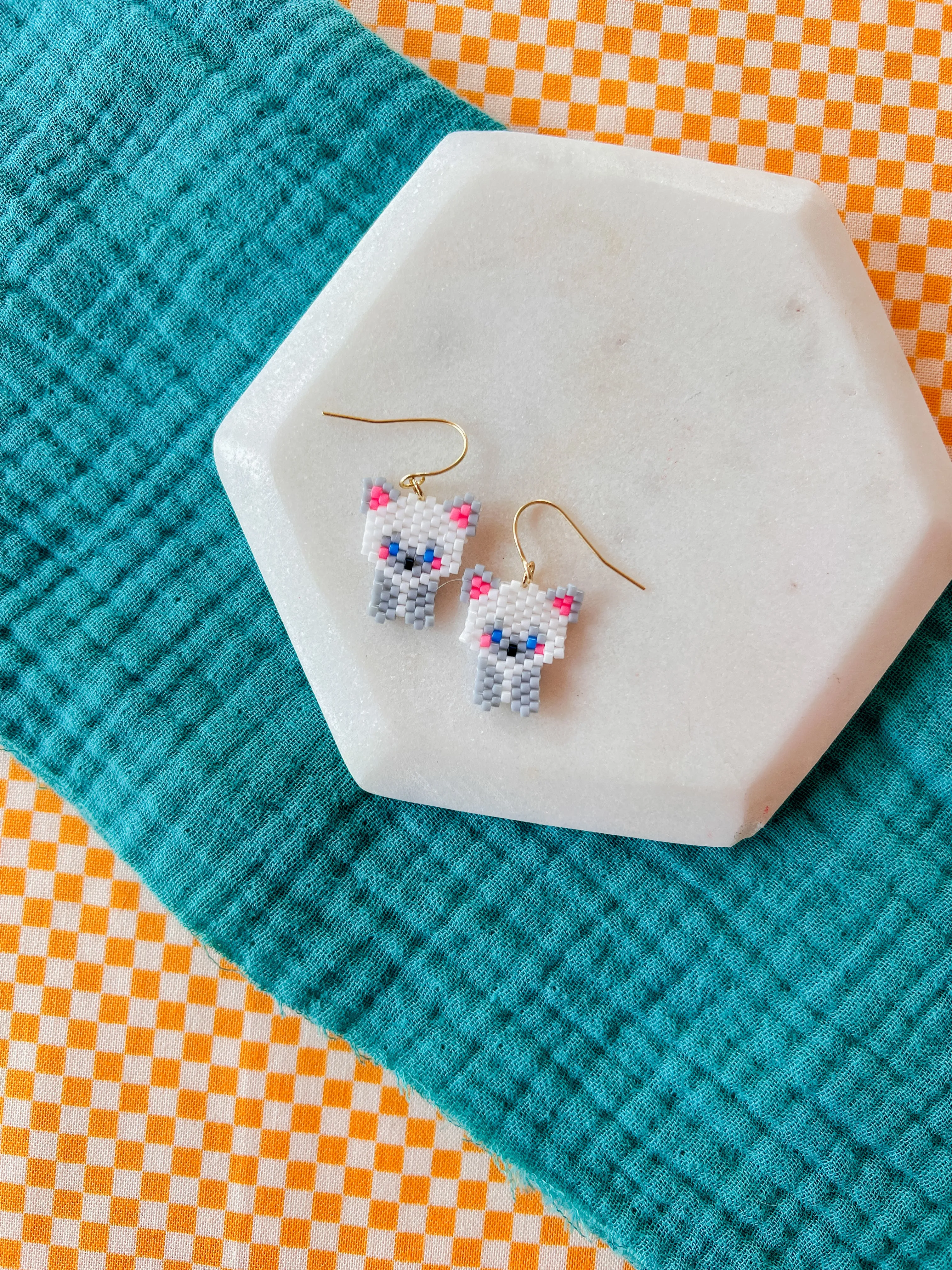 Cat Fight | Beaded Earrings