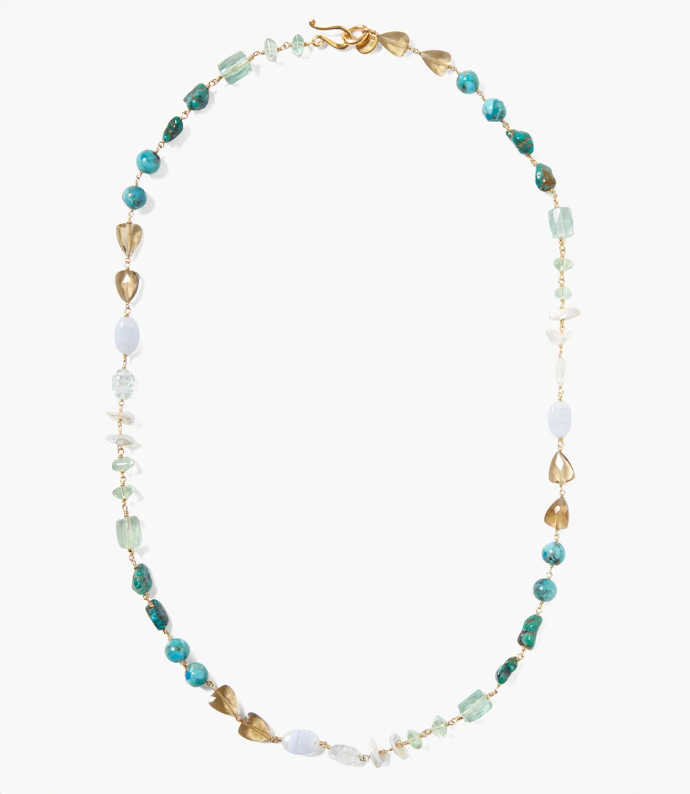 Chan Luu Gemstone And Pearl Necklace