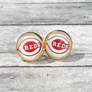 Cincinnati Reds Stud Earrings (SILVER OR GOLD)