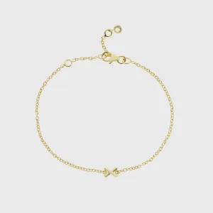 Deia Gold Vermeil Single Kiss Bracelet