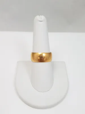 Early 1900's 18k Yellow Gold Wide Wedding Band Ring