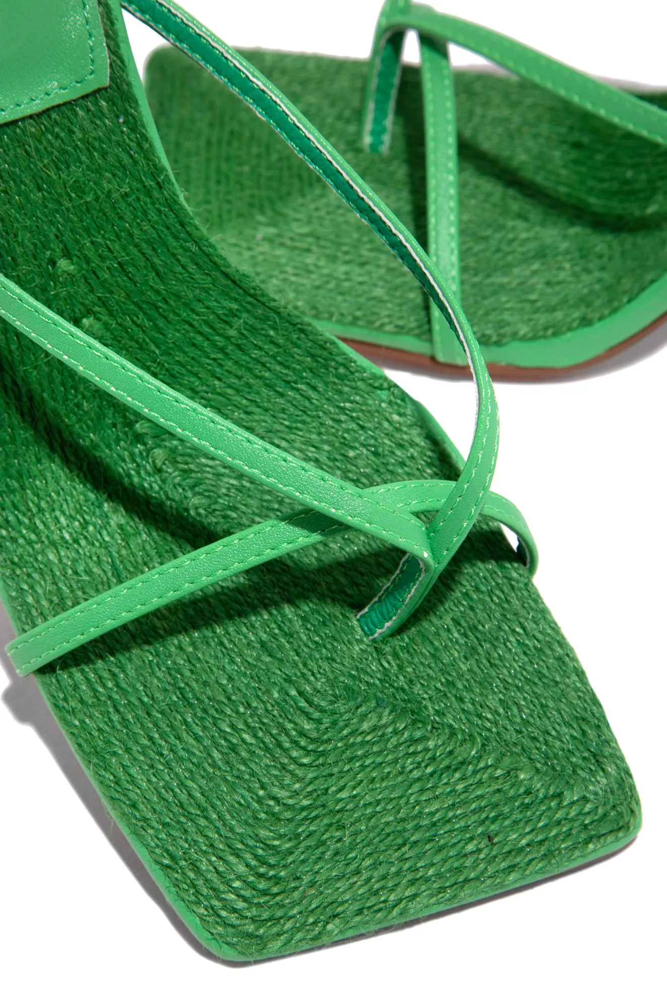 Euphoria Espadrille Heels - Green