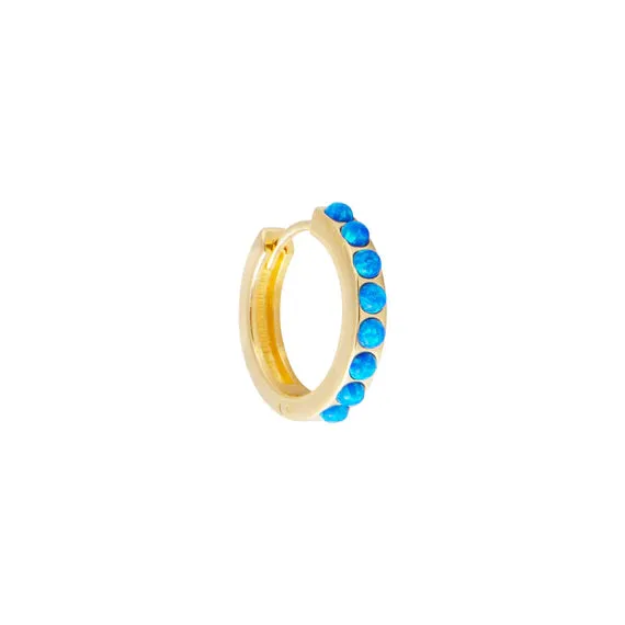 Fairley Indigo Opal Crystal Midi Hoops