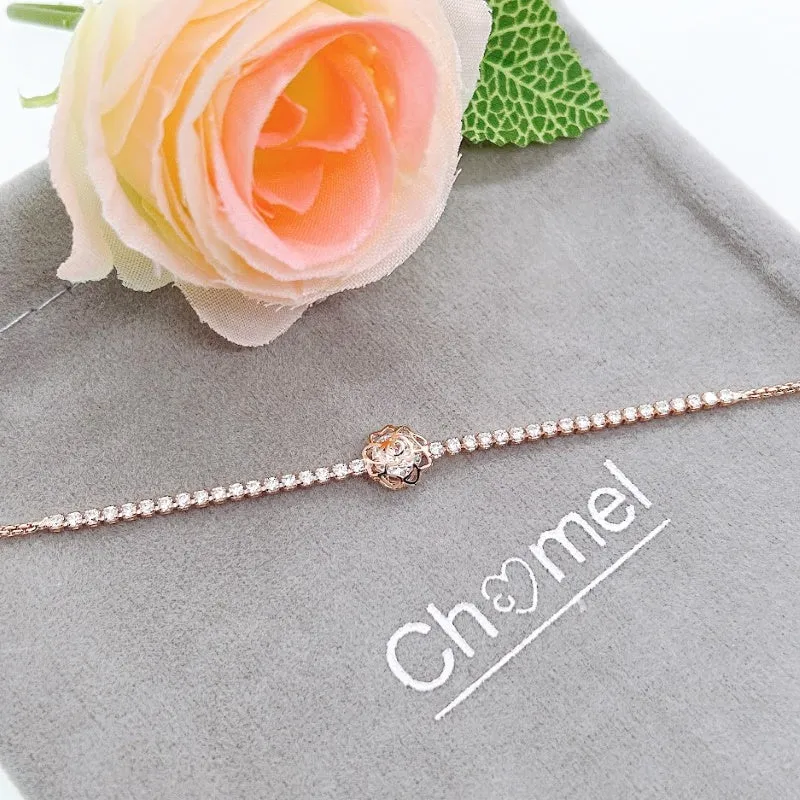 Flower Cubic Zirconia Bracelet