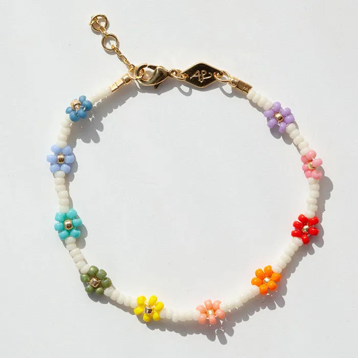 Friendship Never Ends Flower Bracelet