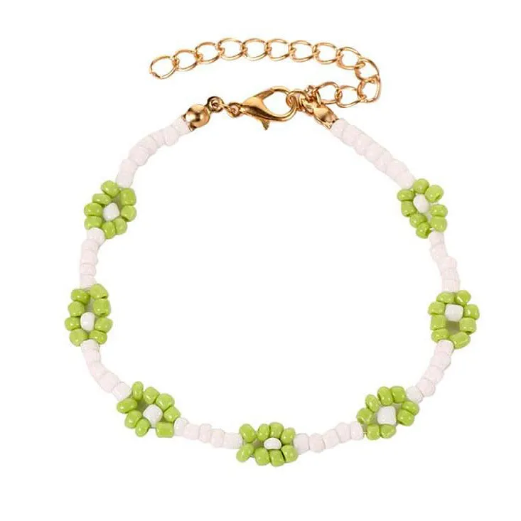 Friendship Never Ends Flower Bracelet