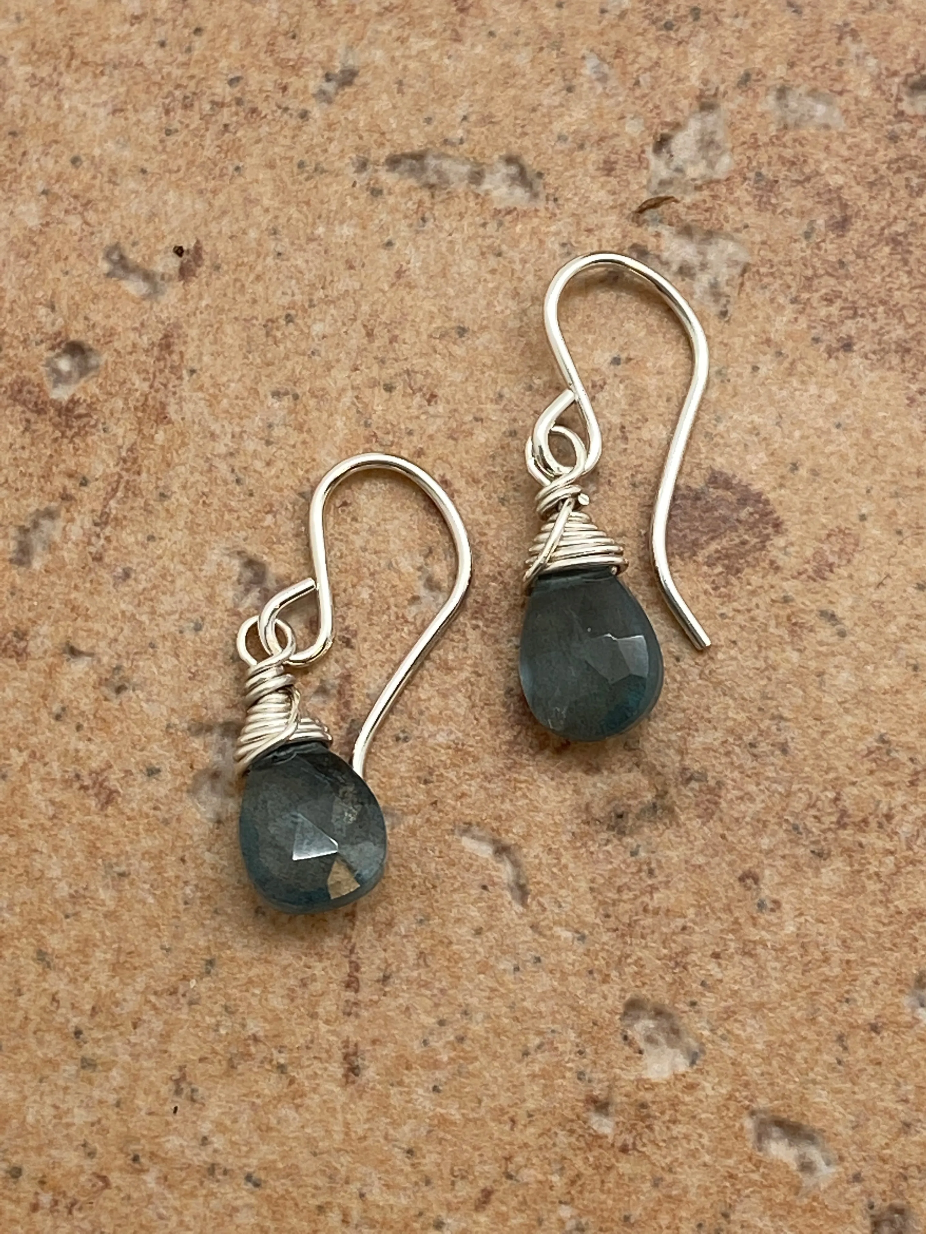 Gemstone Drop Earrings