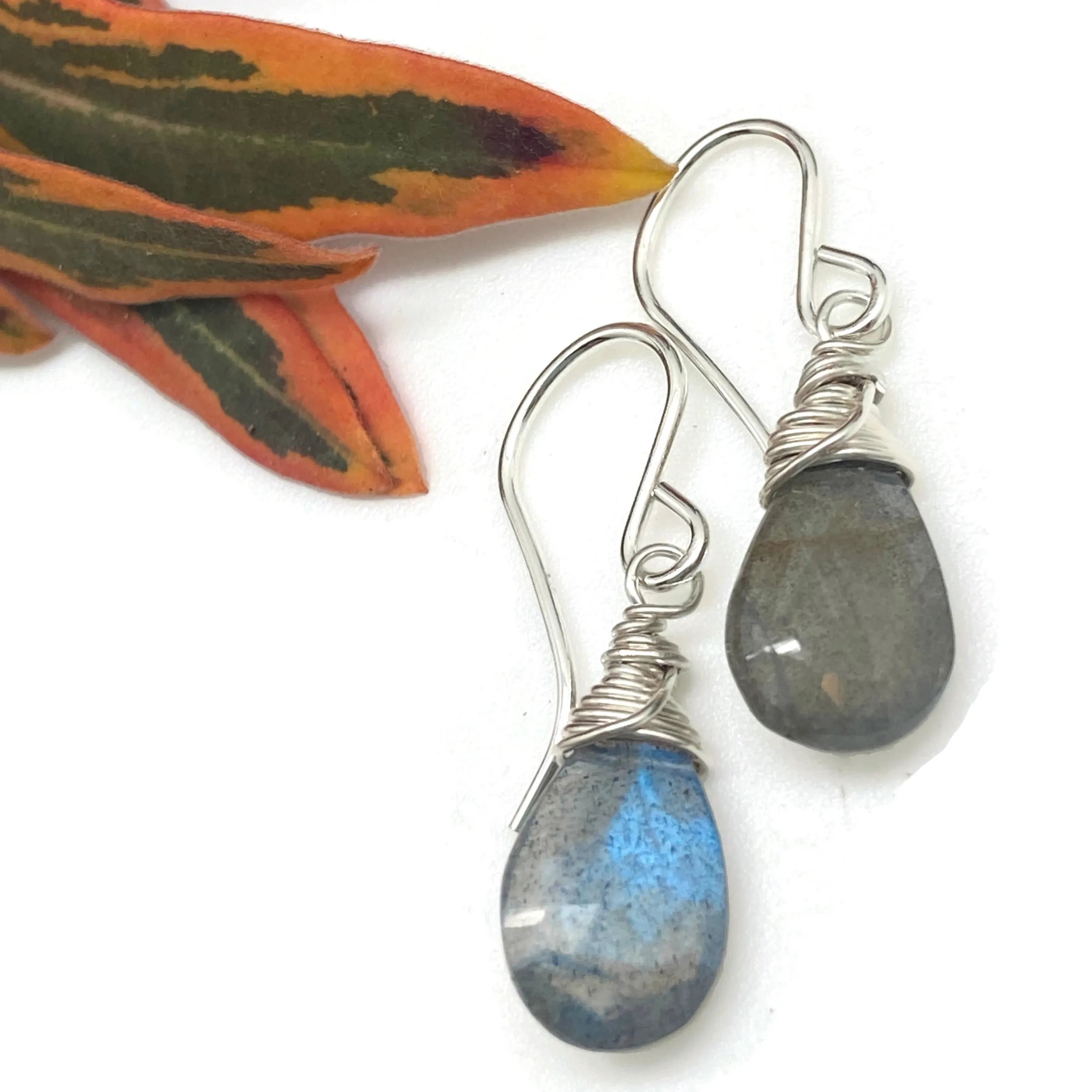 Gemstone Drop Earrings