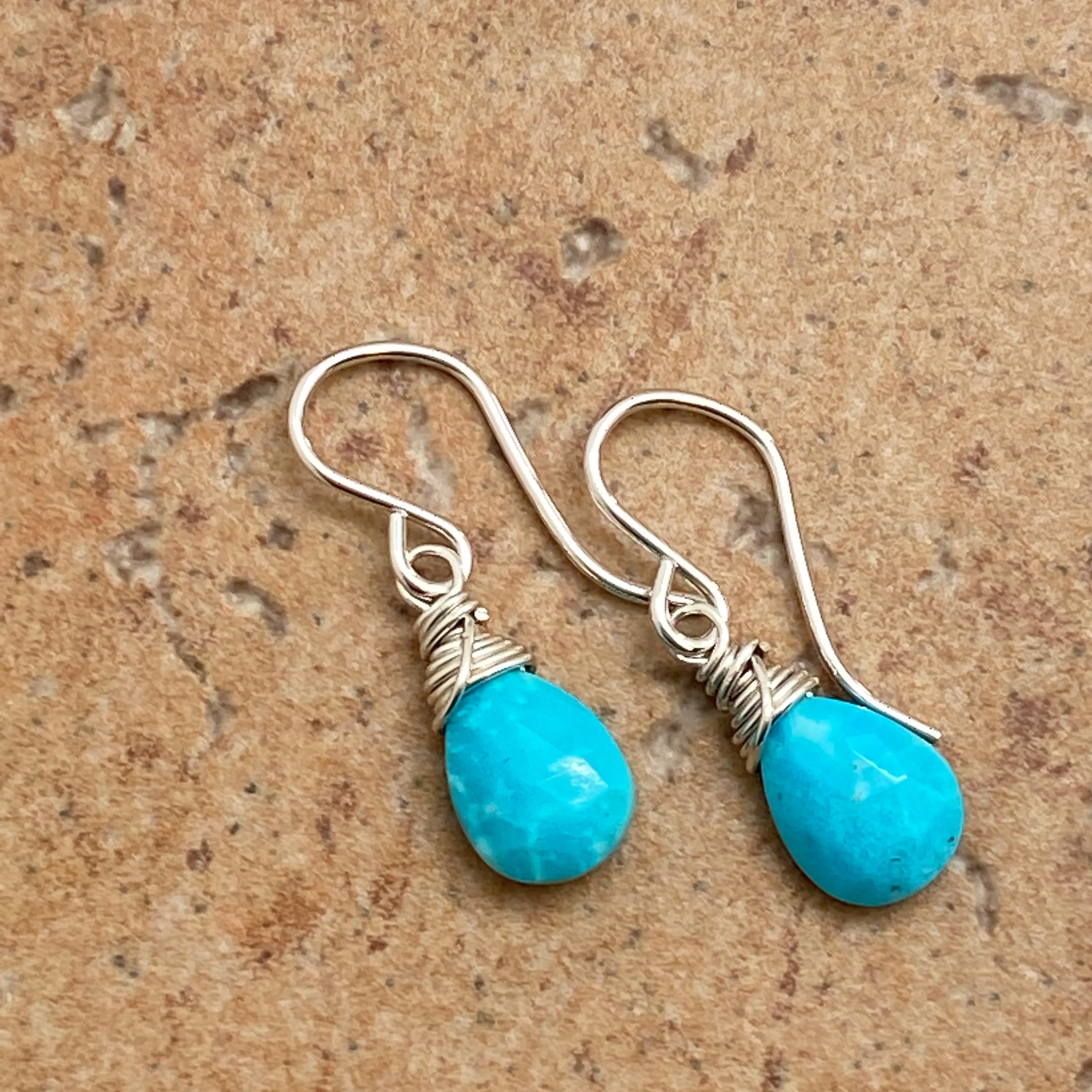 Gemstone Drop Earrings