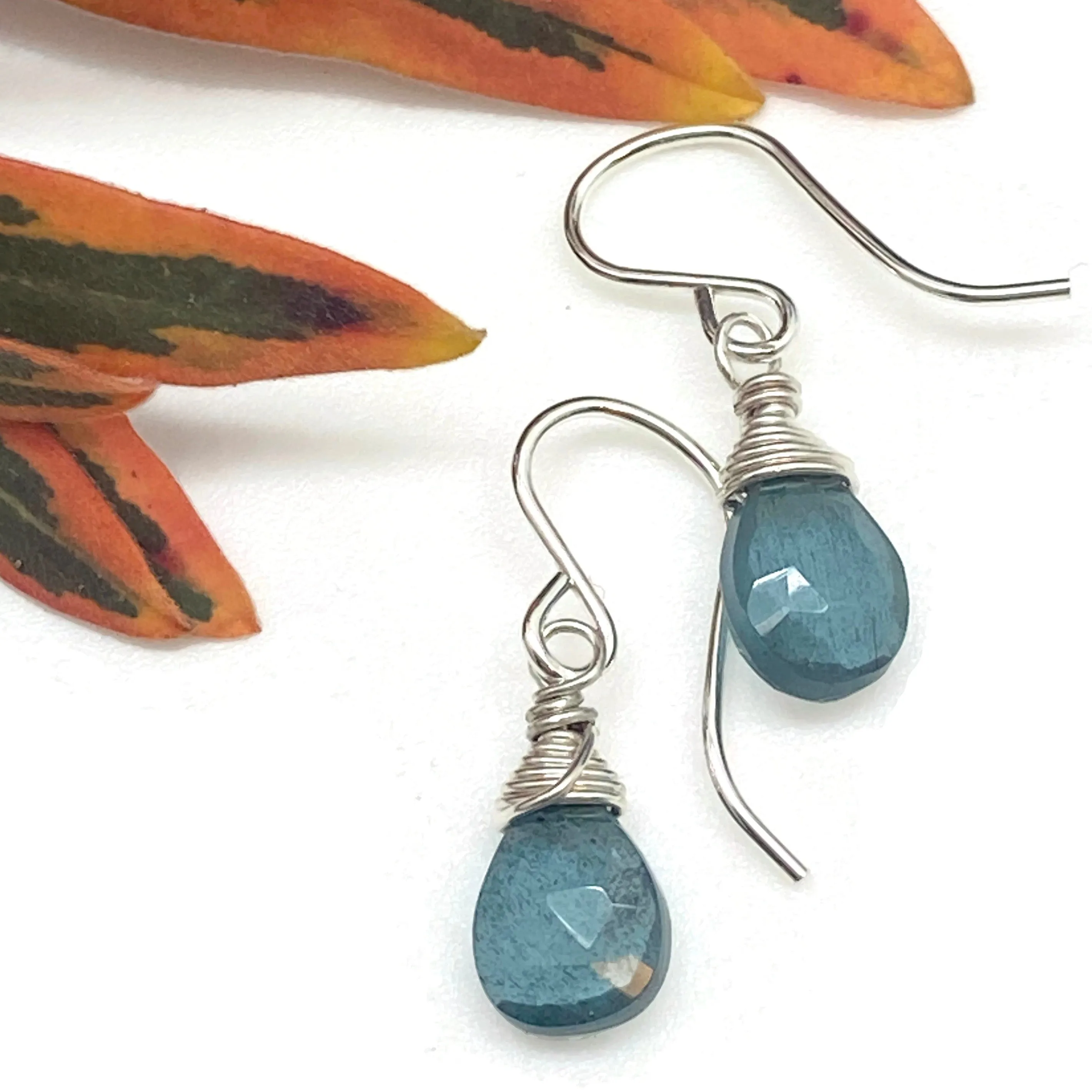 Gemstone Drop Earrings