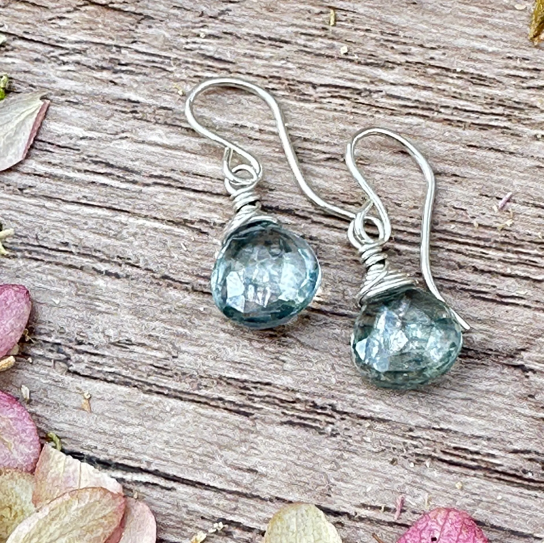 Gemstone Drop Earrings