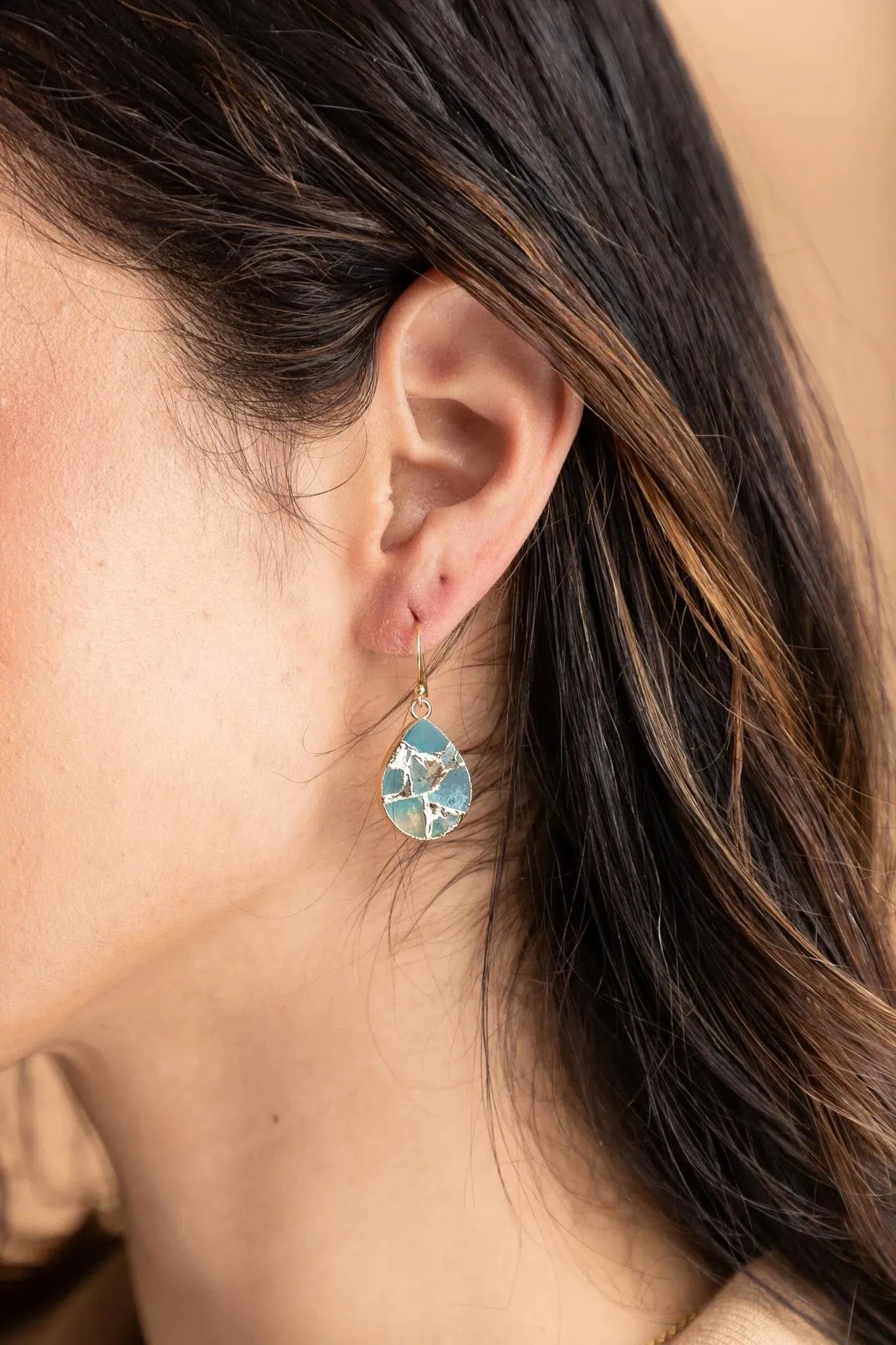 Gemstone Drop Mojave Earrings