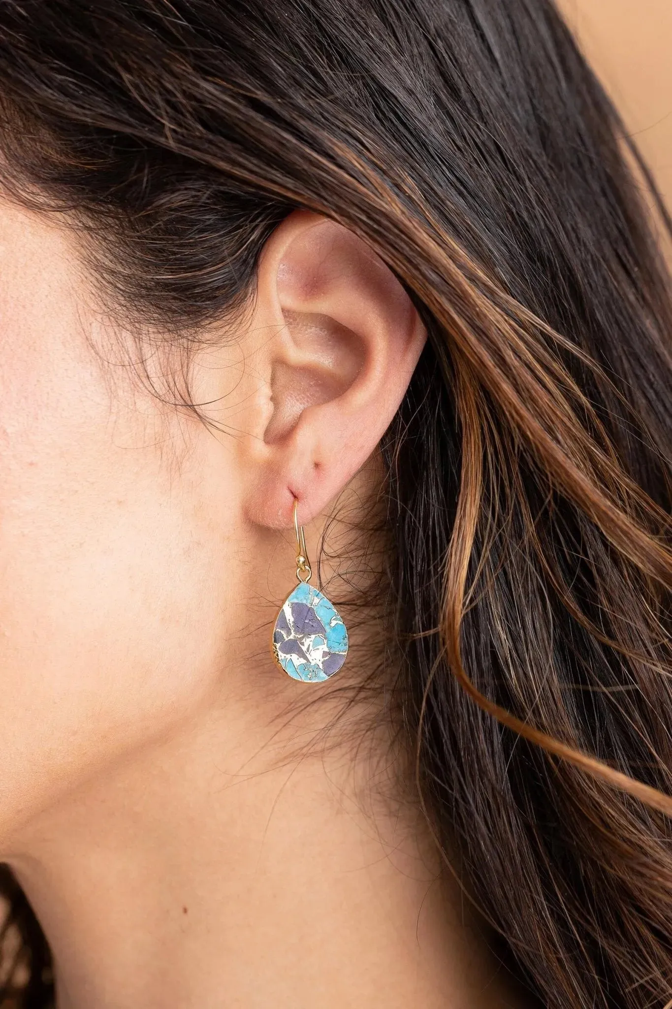 Gemstone Drop Mojave Earrings