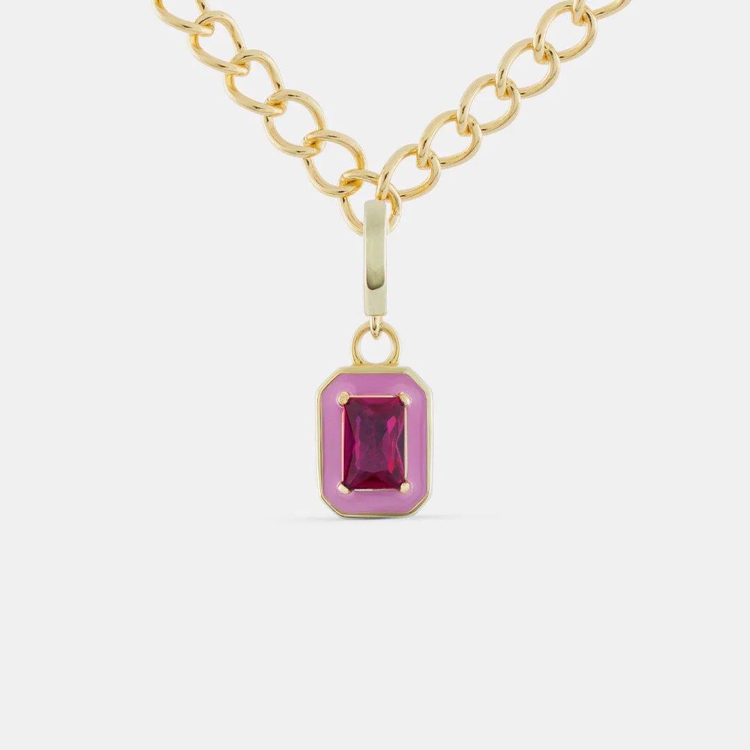 Gold Pink Blush Pendant