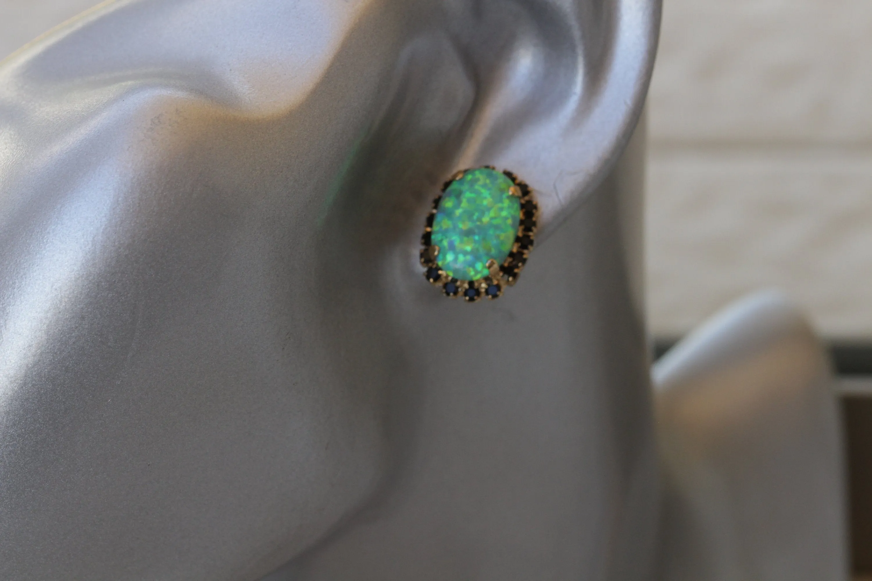 GREEN OPAL Earrings