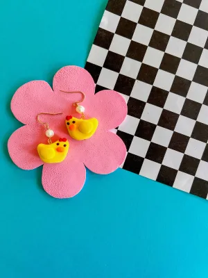 Hattie the Hen | Polymer Clay Earrings