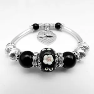 Jingdezhen ceramic bracelet elbow  with diamond Chinese ethnic style jewelry