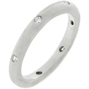 Johnna Matte Eternity Wedding Band  | 1ct