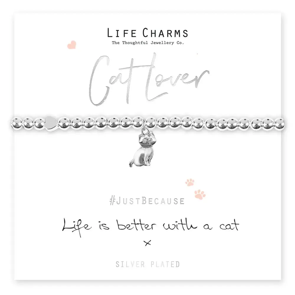 Life Charms Life Is Better With A Cat Bracelet