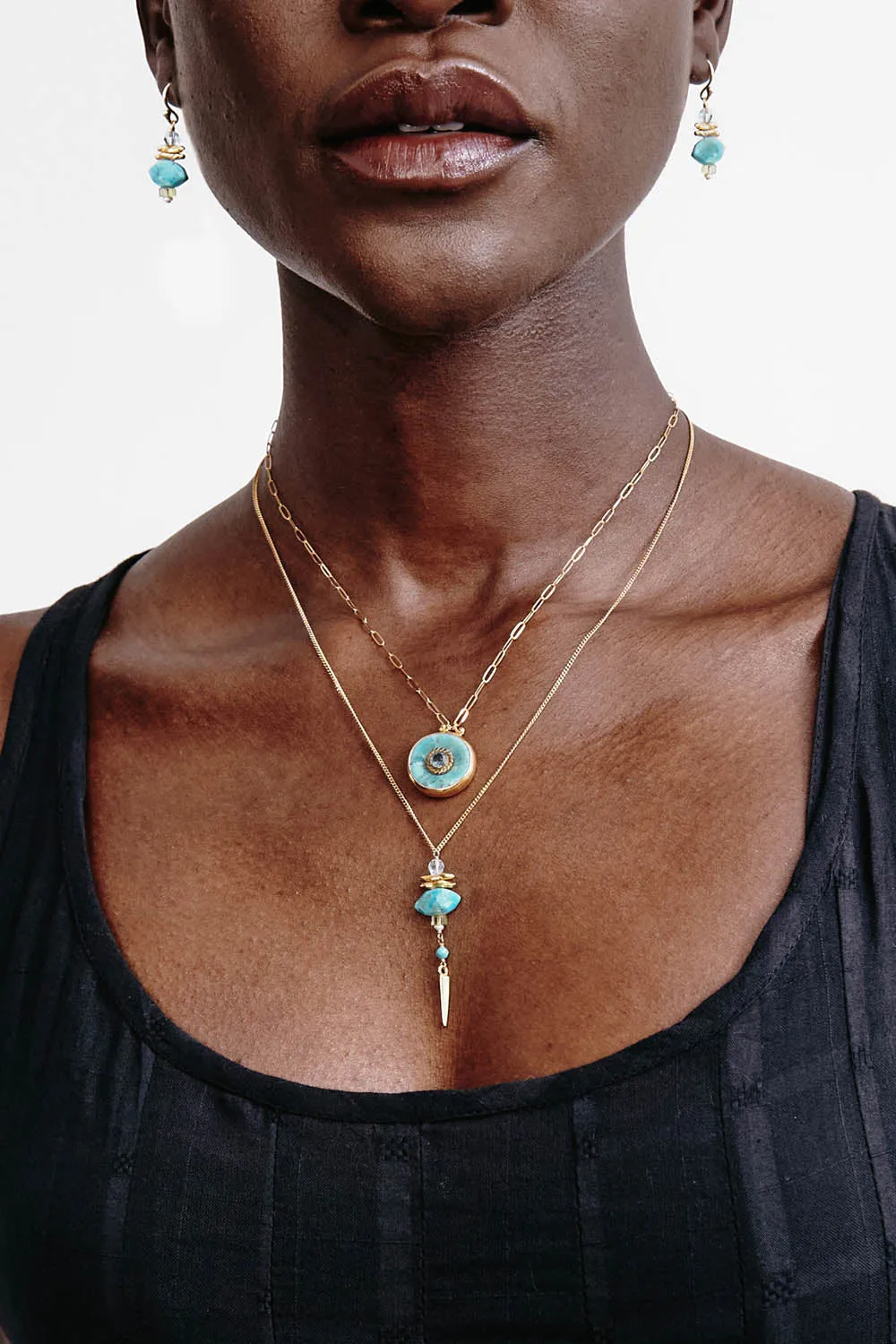 Lisbeth Necklace Turquoise Mix