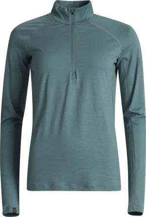 Lundhags Women&#x27;s Gimmer Merino Light 1/2 Zip Jade | Buy Lundhags Women&#x27;s Gimmer Merino Light 1/2 Zip Jade here | Outnorth