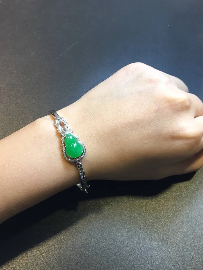 Natural Jade Bracelet Jadeite Bracelet NBT64