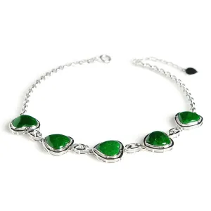 Natural Jade Bracelet Jadeite Gold Bracelet BT21