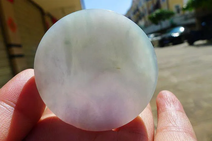 Natural Jade Rough Jadeite Raw (38g,5.1X0.5cm)