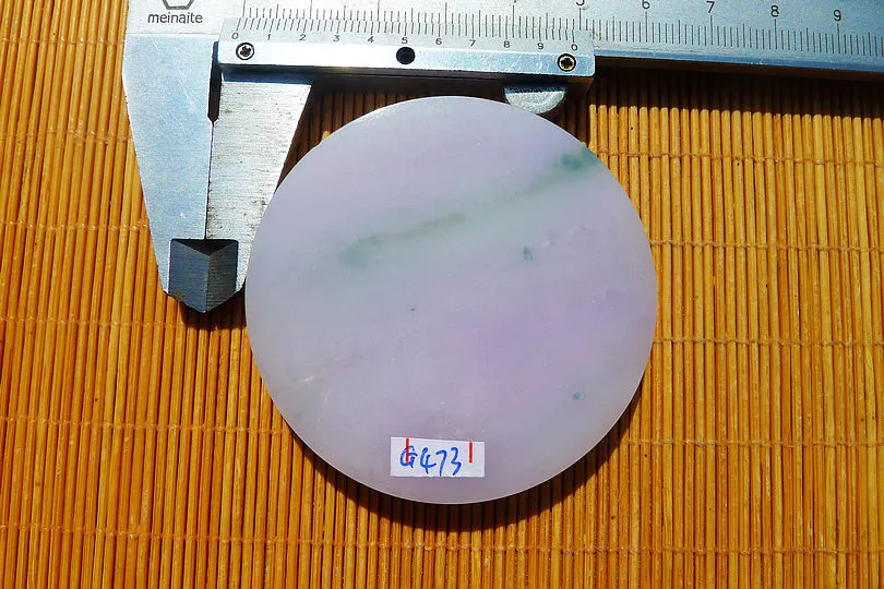 Natural Jade Rough Jadeite Raw S-(66g,5.6X5.6X0.8cm)