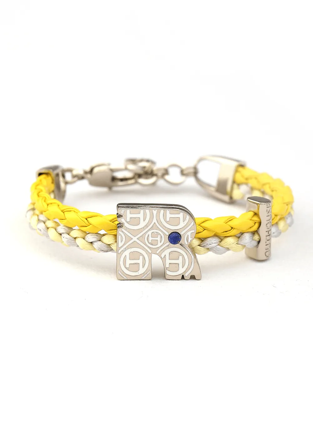 OH Dopamine Bond Bracelet in Chrome Yellow, Silver Finish