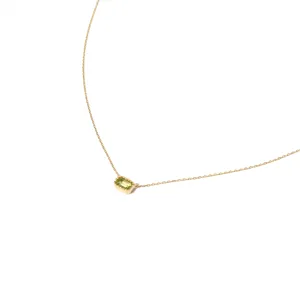 Olivine Necklace 14K Gold